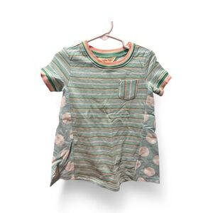 Matilda Jane Teal and Coral Striped dress